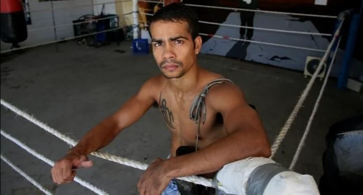 Fred Mundraby after a fight